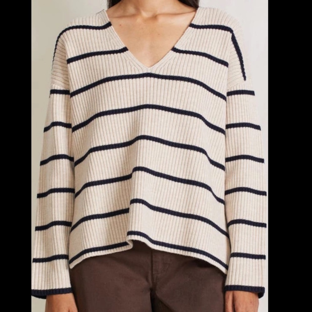 Apiece Apart size XL/2XL Striped Maru Sweater NWOT